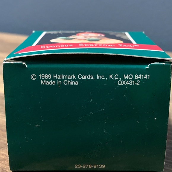 NEW HALLMARK Keepsake Ornament, Spencer Sparrow, Esq, 1989 - Picture 5 of 6